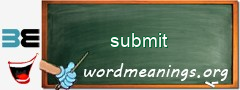WordMeaning blackboard for submit